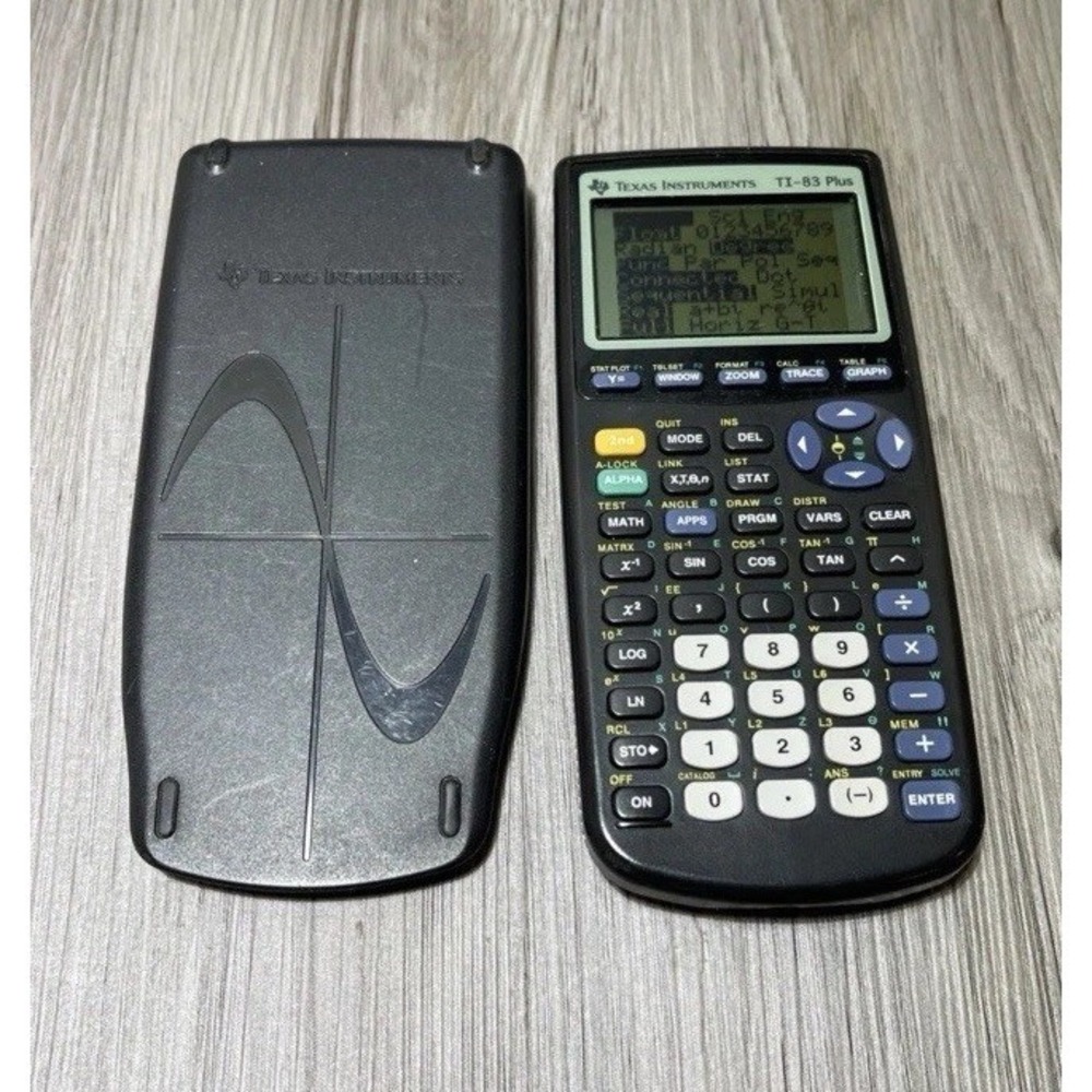 Texas Instrument TI 83 Plus Graphing Calculator Tested Working